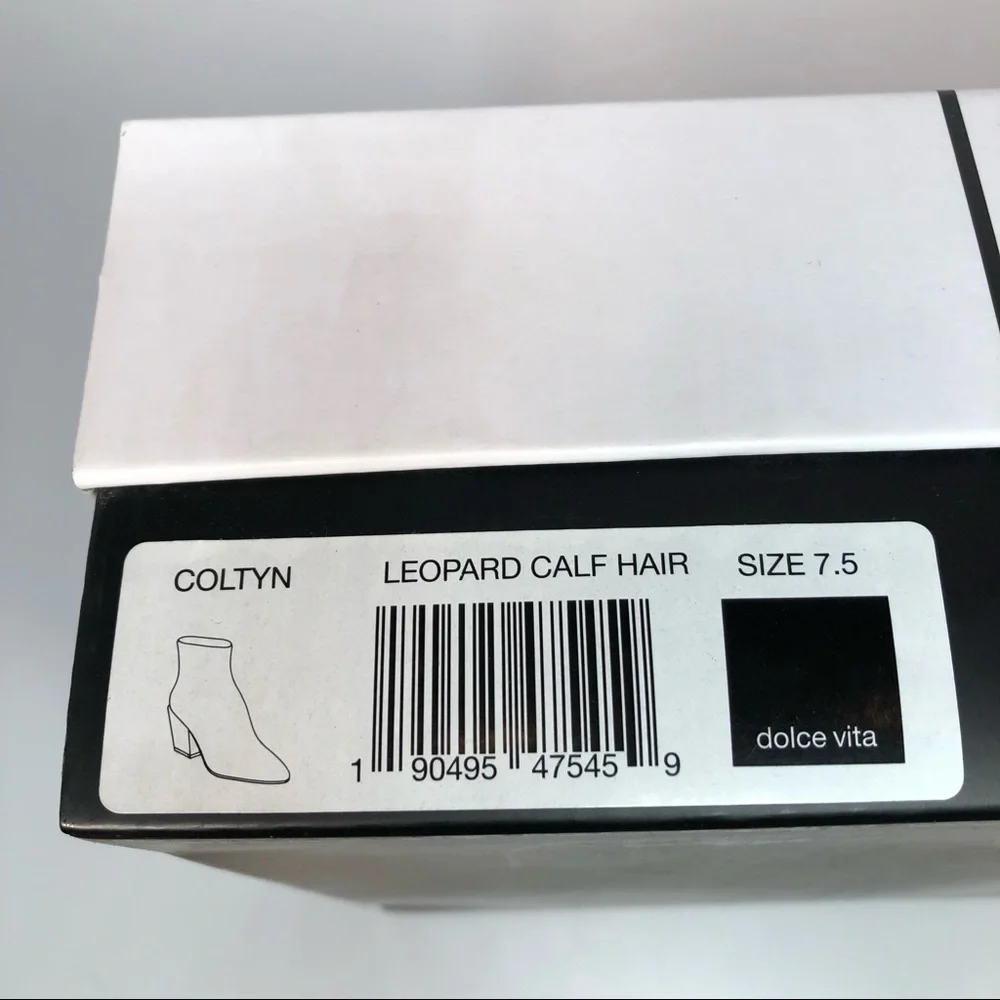 Dolce Vita Coltyn Leopard Calf Hair Bootie